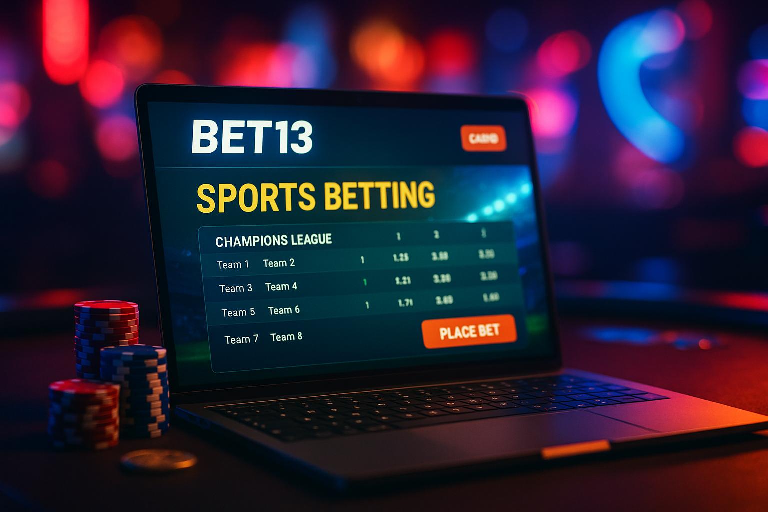 Apostas esportivas no cassino online BET13