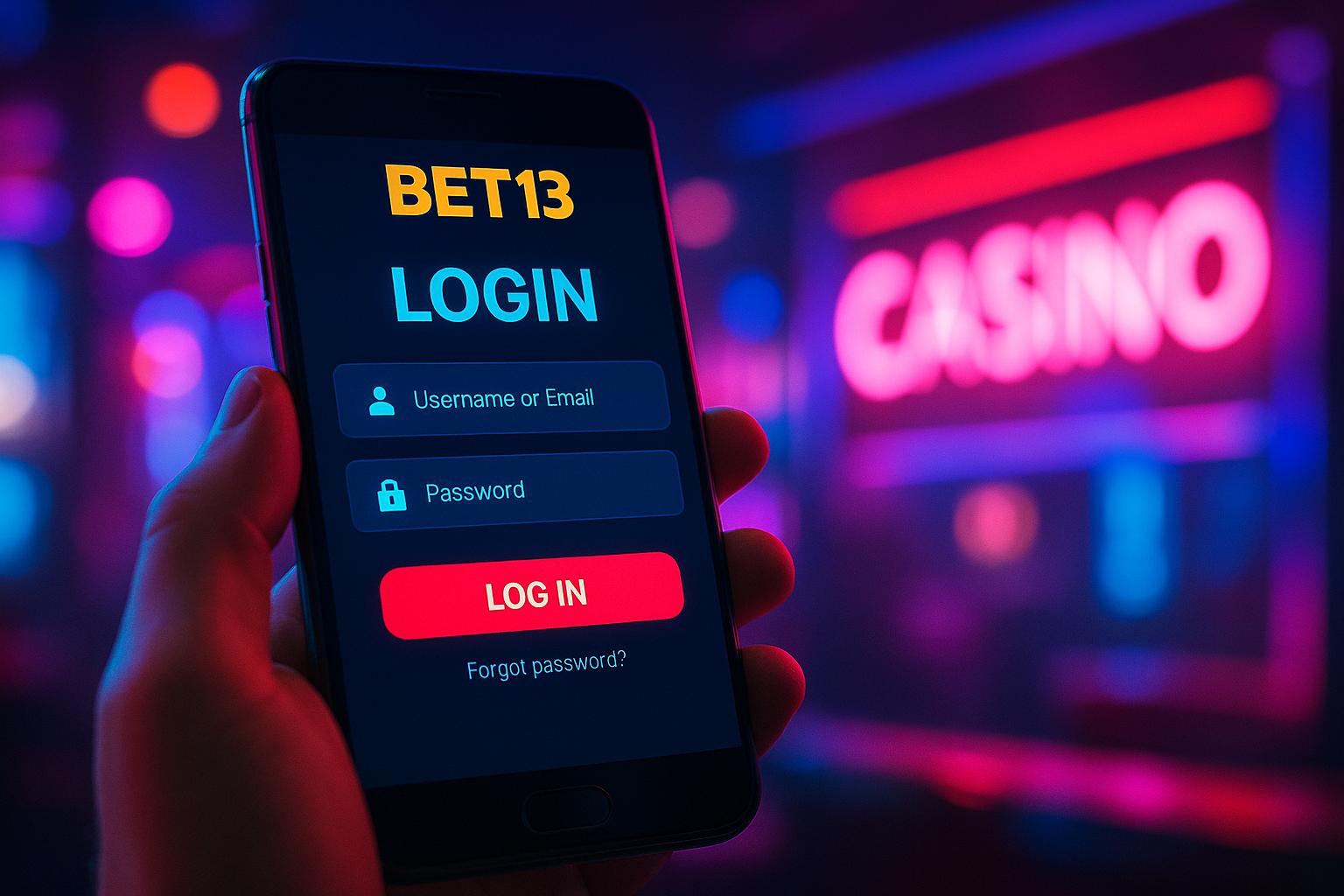 Login no Cassino BET13